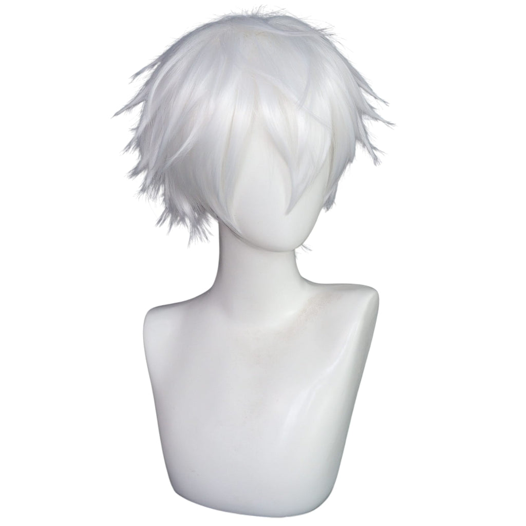 White Smoke Tomoe Cosplay Wig - Kamisama Kiss (Silver/White Short) (FEVERCOS)