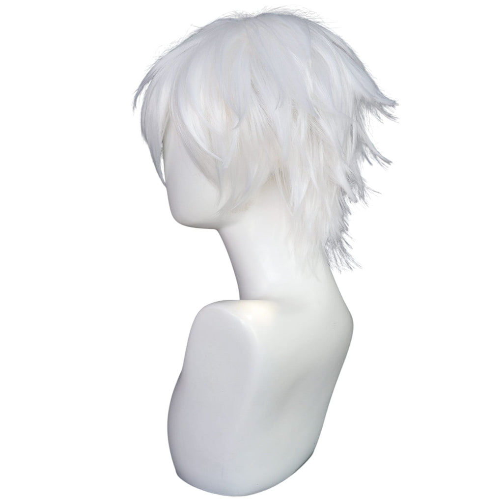 White Smoke Tomoe Cosplay Wig - Kamisama Kiss (Silver/White Short) (FEVERCOS)
