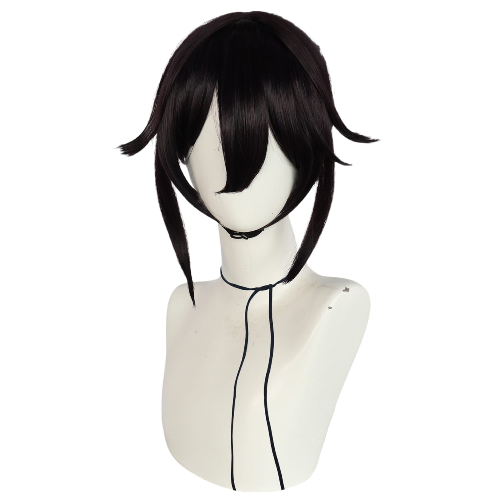 White Smoke Yato Cosplay Wig - Noragami (Dark Purple/Black) (FEVERCOS)