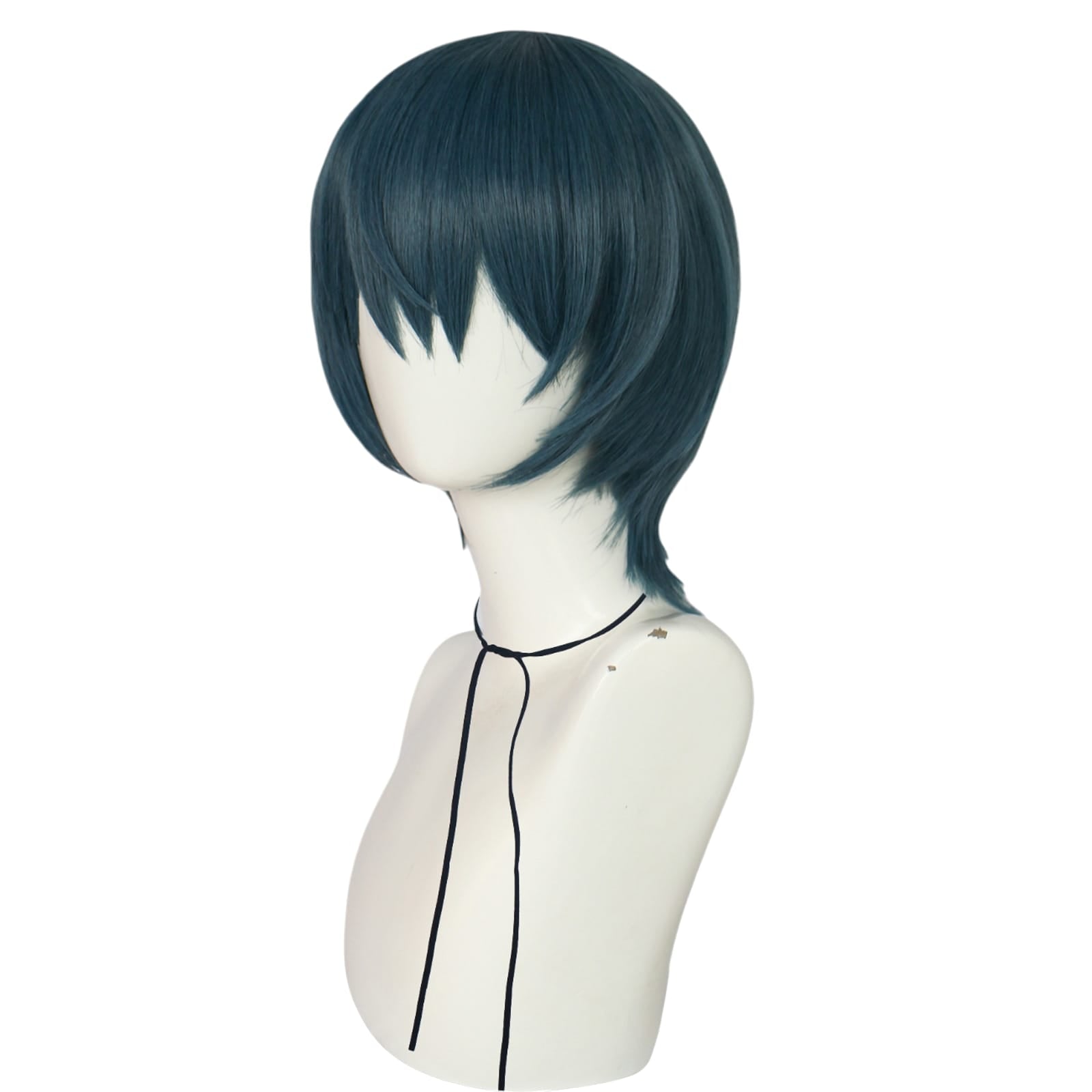 White Smoke Byleth (Male) Cosplay Wig - Fire Emblem : Three Houses (Dark Teal) (FEVERCOS)