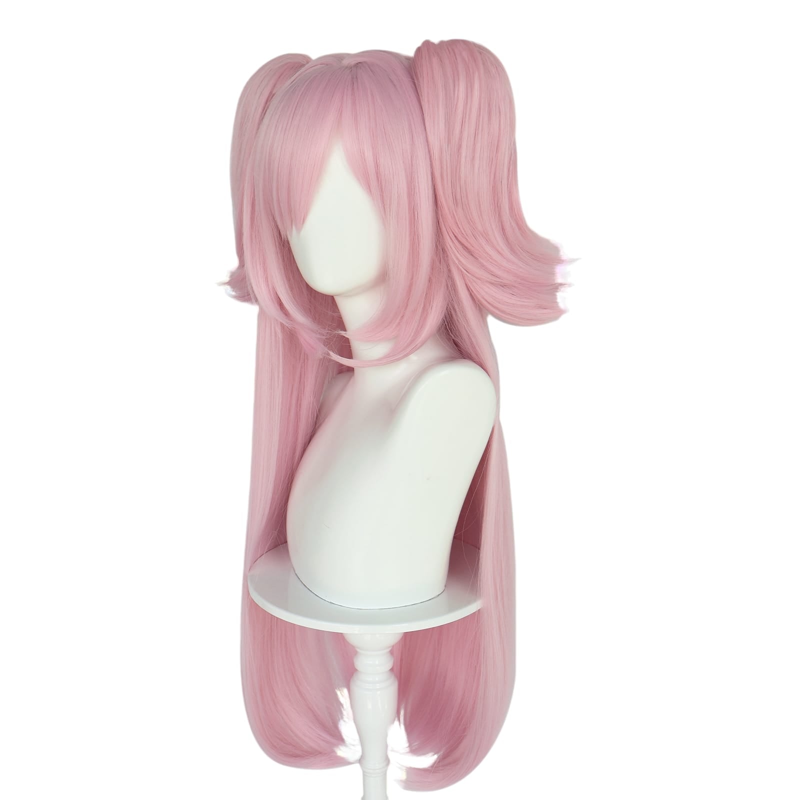 White Smoke Miyue (Meixue) Cosplay Wig - Balala the Fairies (Pink Twin Tails) (FEVERCOS)