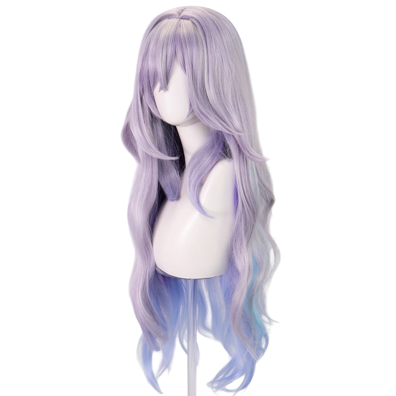 White Smoke Skirk Cosplay Wig - Genshin Impact (Abyssal Blue/Purple Gradient) (FEVERCOS)