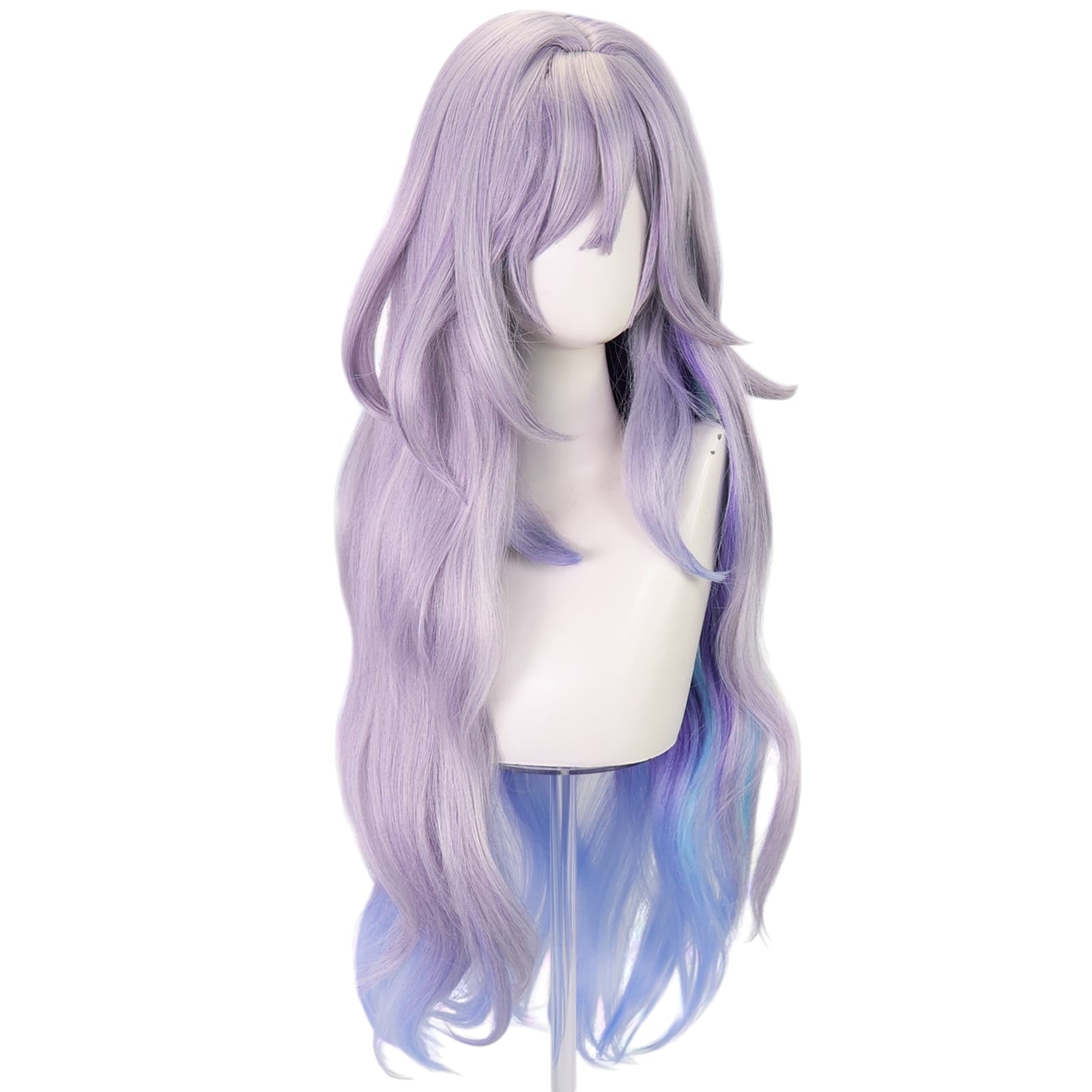 White Smoke Skirk Cosplay Wig - Genshin Impact (Abyssal Blue/Purple Gradient) (FEVERCOS)