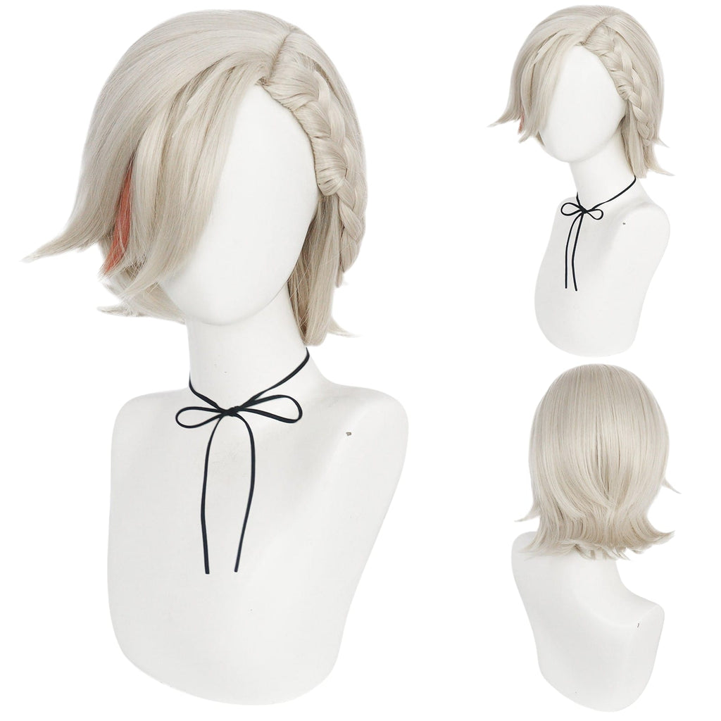 White Smoke Lyney Cosplay Wig - Genshin Impact (Silver/Black Gradient) (FEVERCOS)