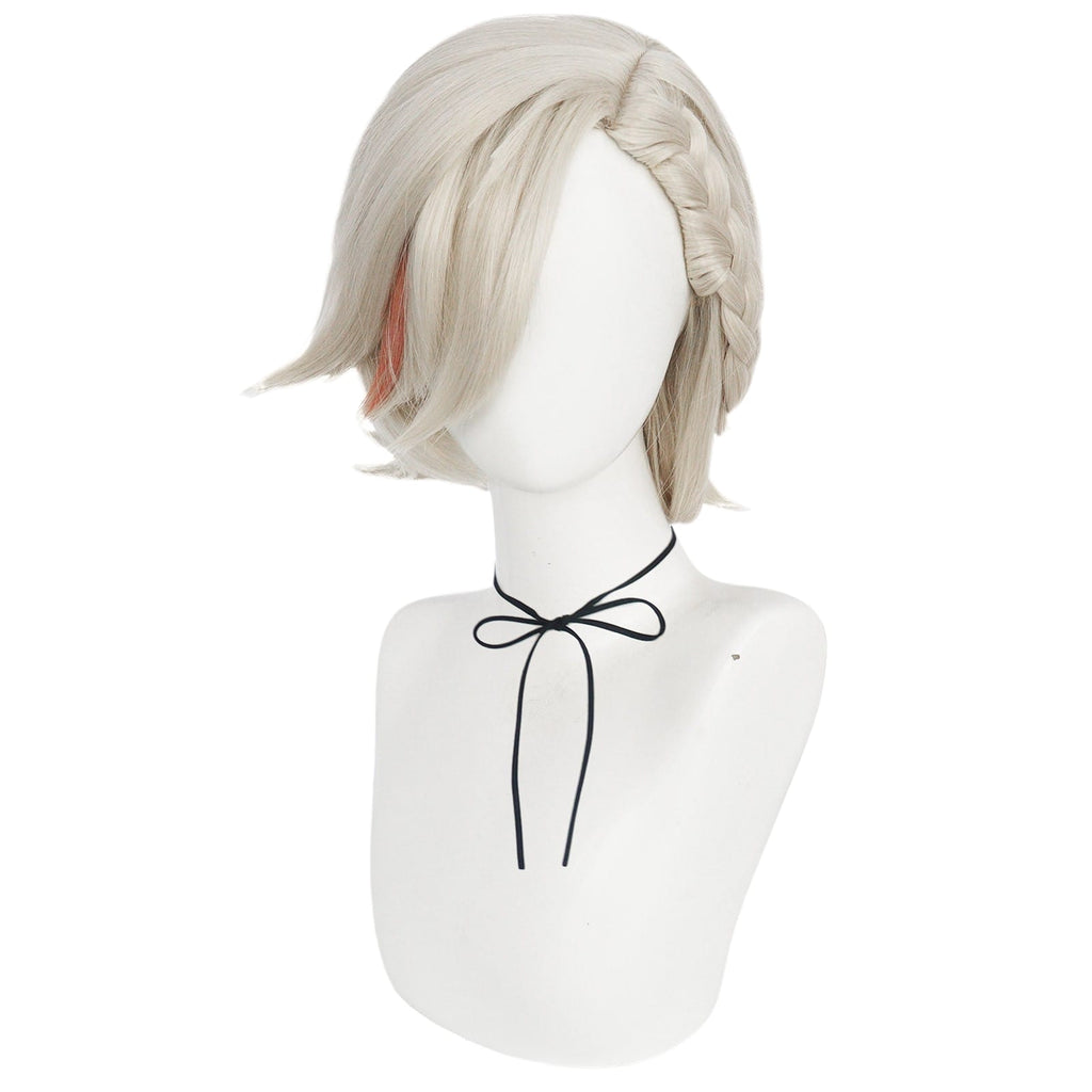 White Smoke Lyney Cosplay Wig - Genshin Impact (Silver/Black Gradient) (FEVERCOS)