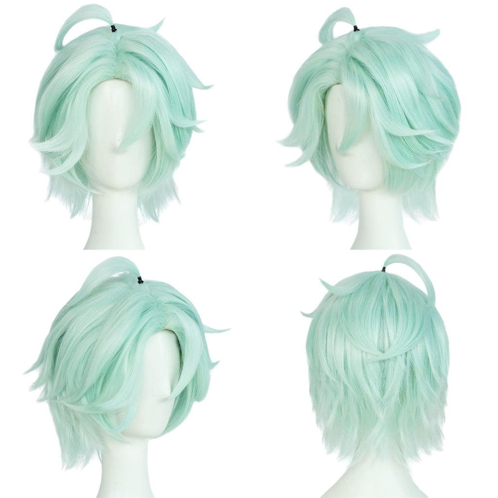 White Smoke Ifa Cosplay Wig - Genshin Impact (Pink/Purple Middle Part) (FEVERCOS)