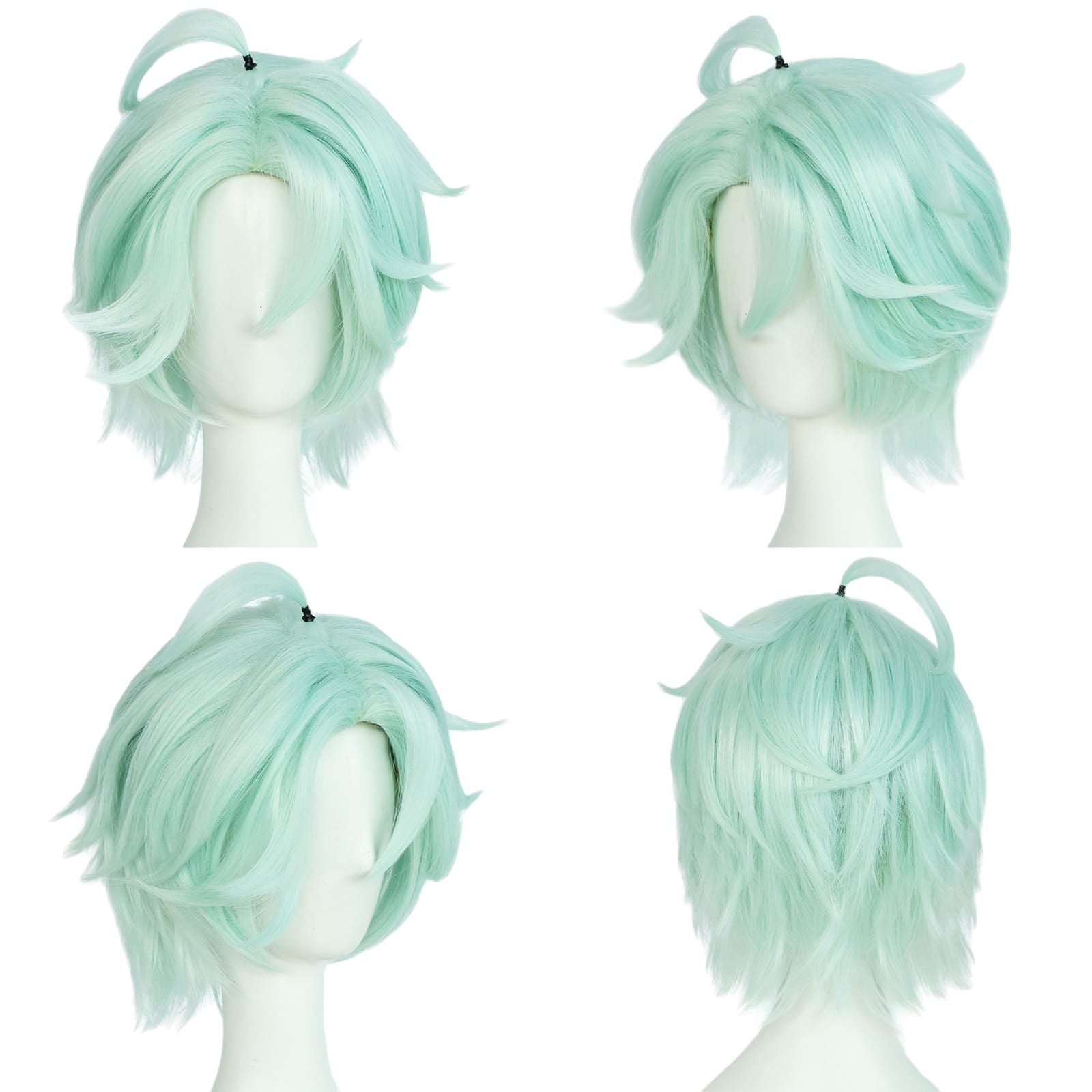 White Smoke Ifa Cosplay Wig - Genshin Impact (Pink/Purple Middle Part) (FEVERCOS)