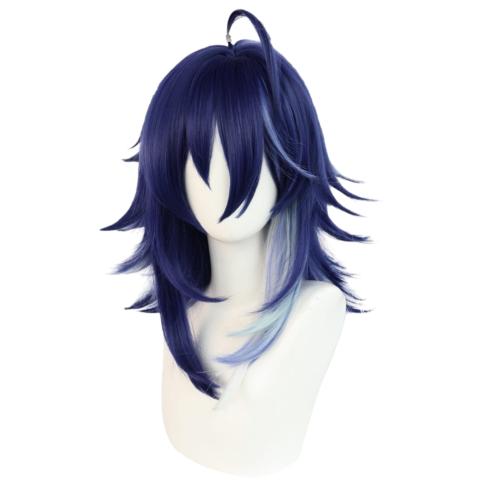 White Smoke Ororon Cosplay Wig - Genshin Impact (Dark Gradient Wolf) (FEVERCOS)