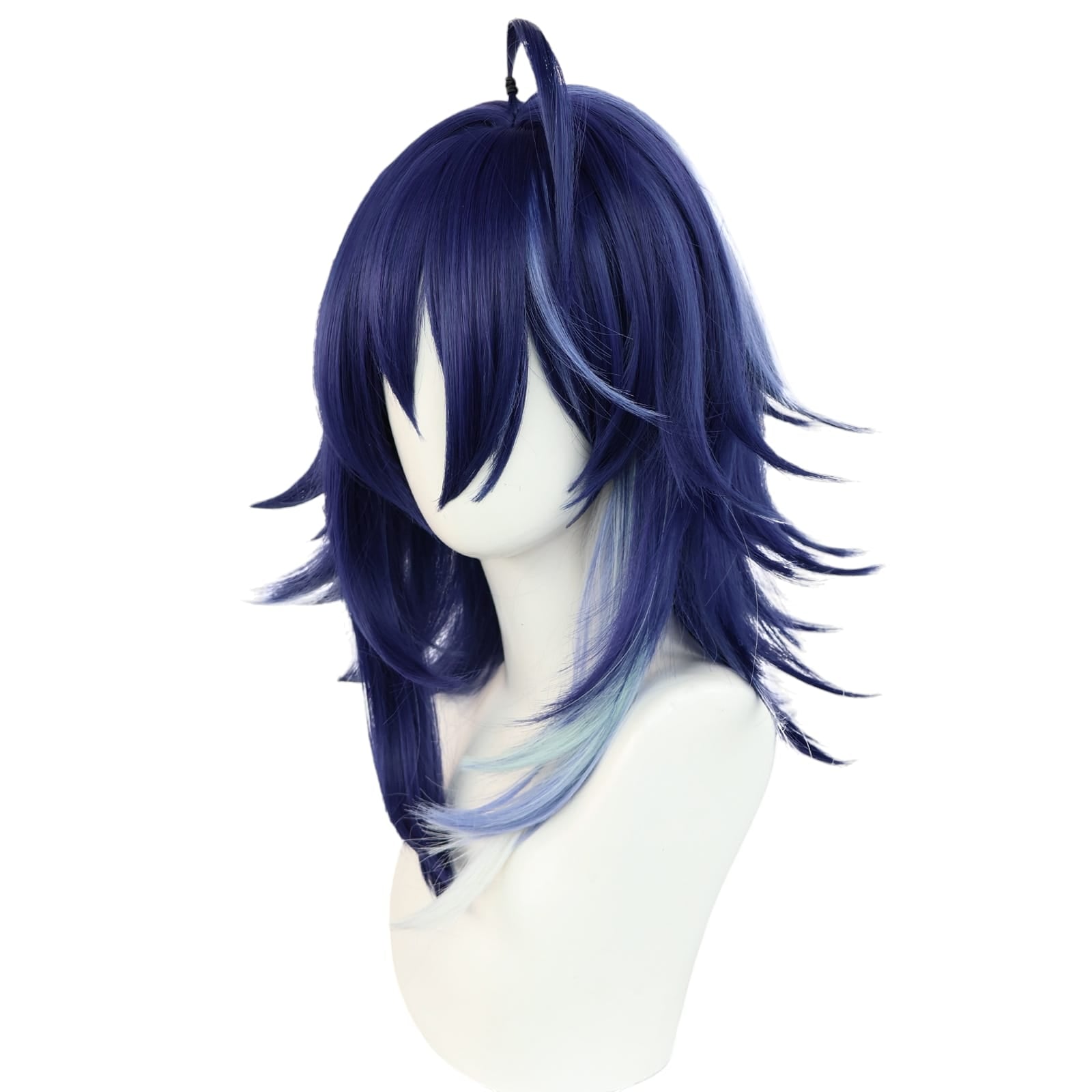 White Smoke Ororon Cosplay Wig - Genshin Impact (Dark Gradient Wolf) (FEVERCOS)