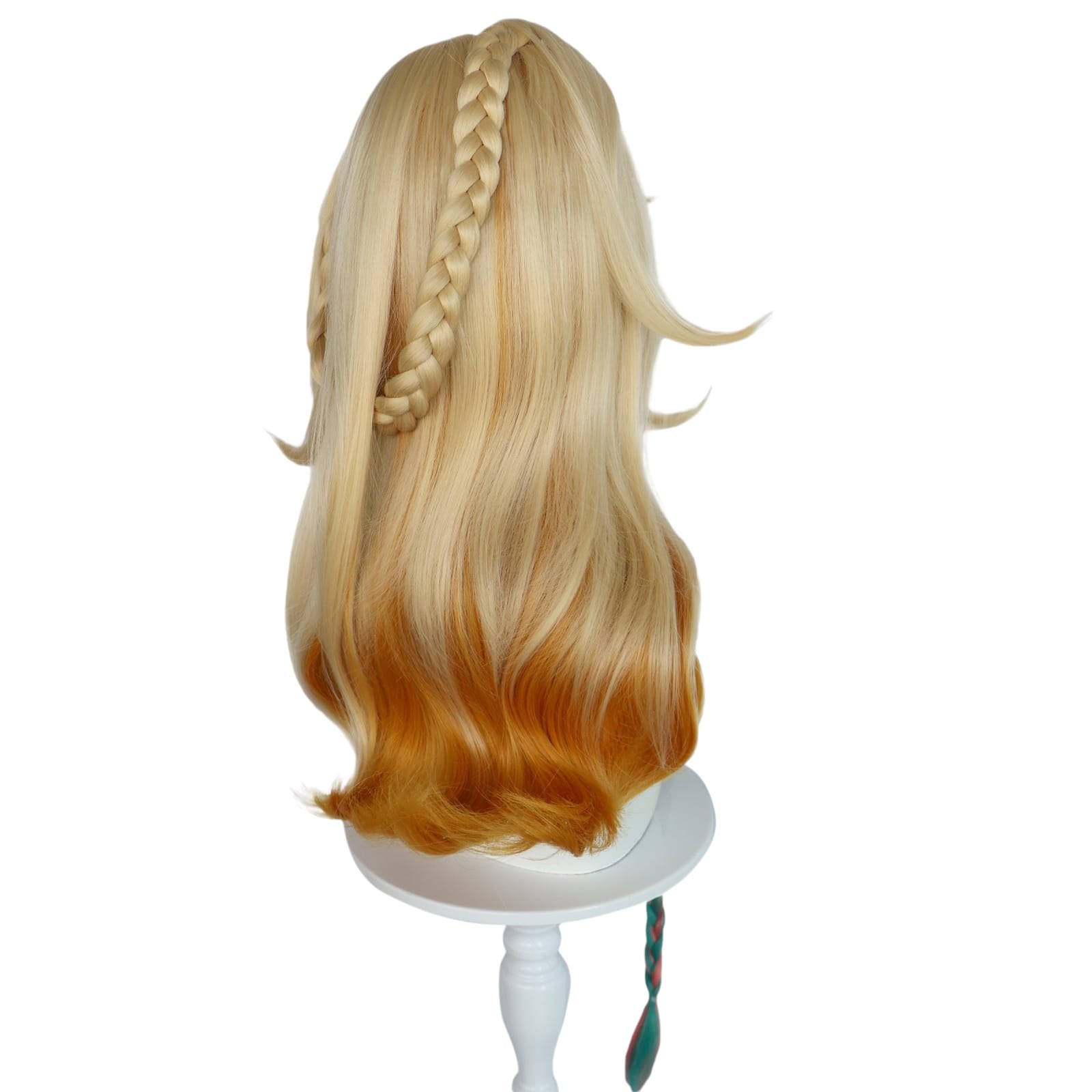 White Smoke Xilonen Cosplay Wig - Genshin Impact (Blonde/Brown Braids) (FEVERCOS)