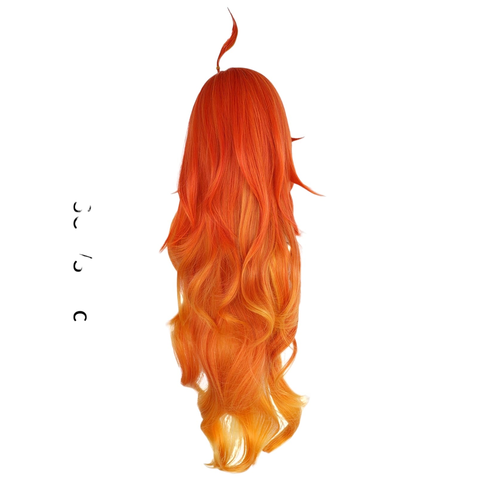 White Smoke Mavuika (Pyro Archon) Cosplay Wig - Genshin Impact (Red/Orange Long) (FEVERCOS)