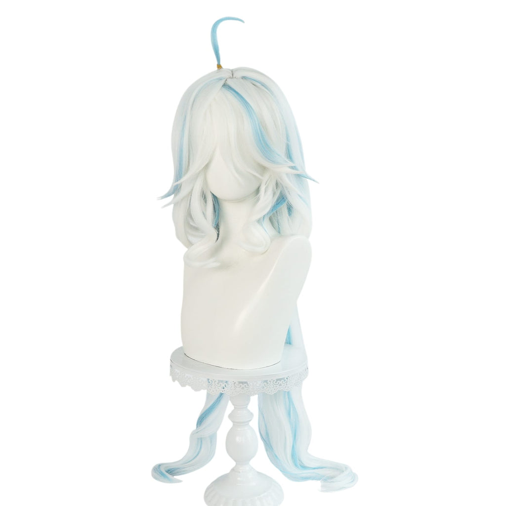 White Smoke Furina (Focalors) Cosplay Wig - Genshin Impact (Short White/Blue) (FEVERCOS)