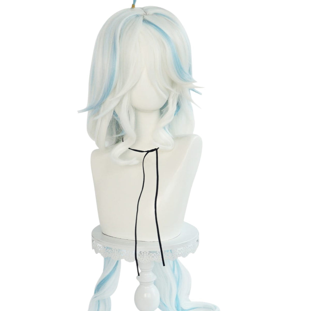 White Smoke Furina (Focalors) Cosplay Wig - Genshin Impact (Short White/Blue) (FEVERCOS)