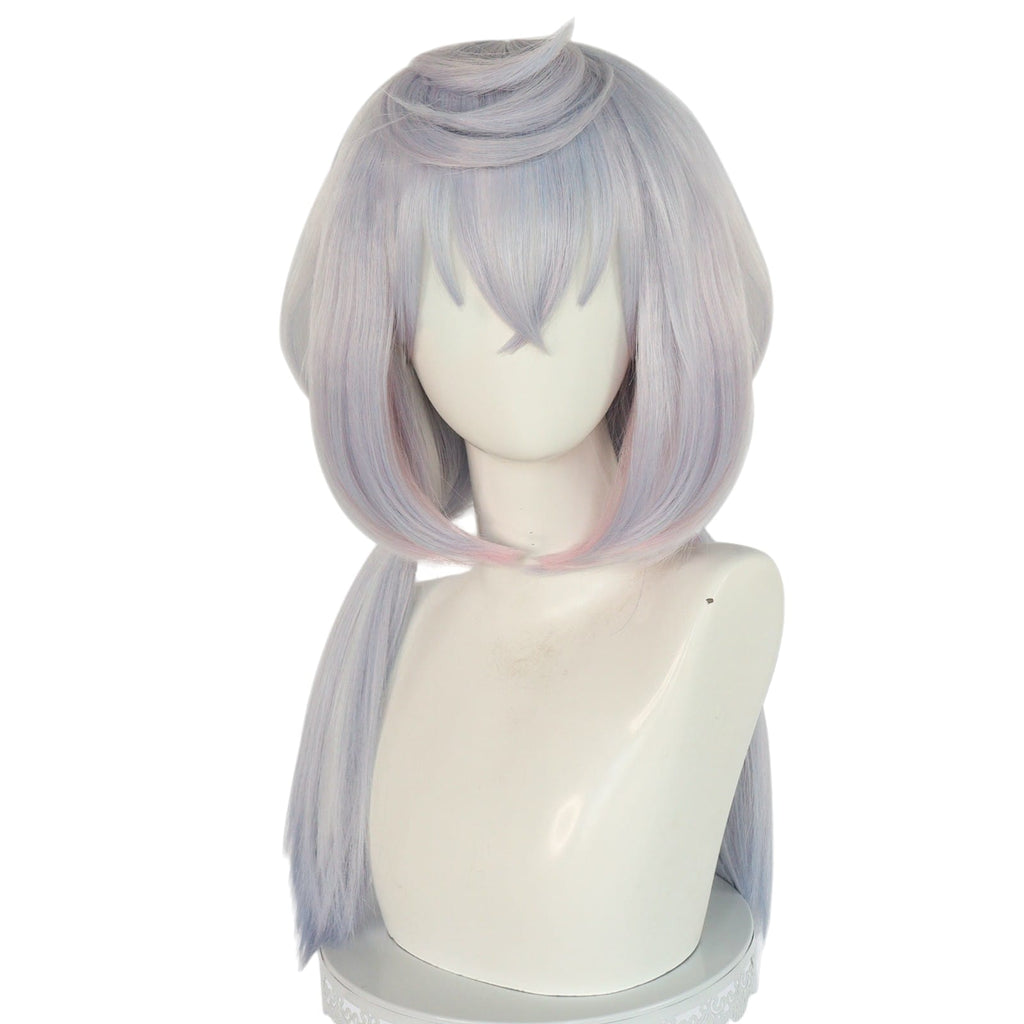 White Smoke Sigewinne Cosplay Wig - Genshin Impact (Pastel Twin Tails) (FEVERCOS)