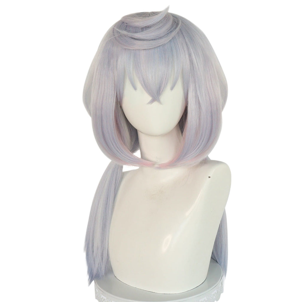 White Smoke Sigewinne Cosplay Wig - Genshin Impact (Pastel Twin Tails) (FEVERCOS)