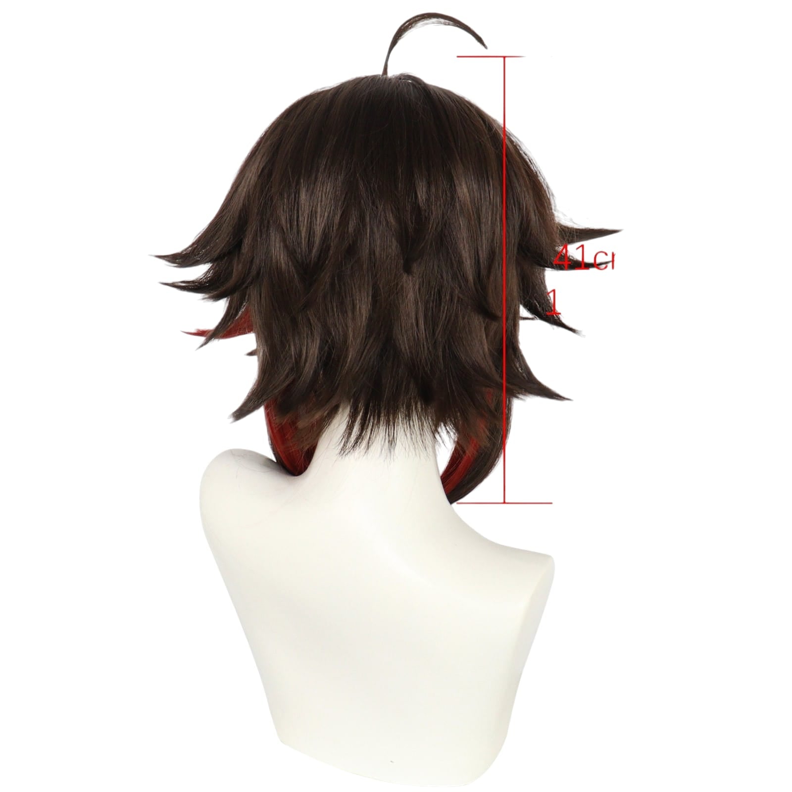 White Smoke Xiao (Red/Demon Ver.) Cosplay Wig - Genshin Impact (Fan Art Color) (FEVERCOS)