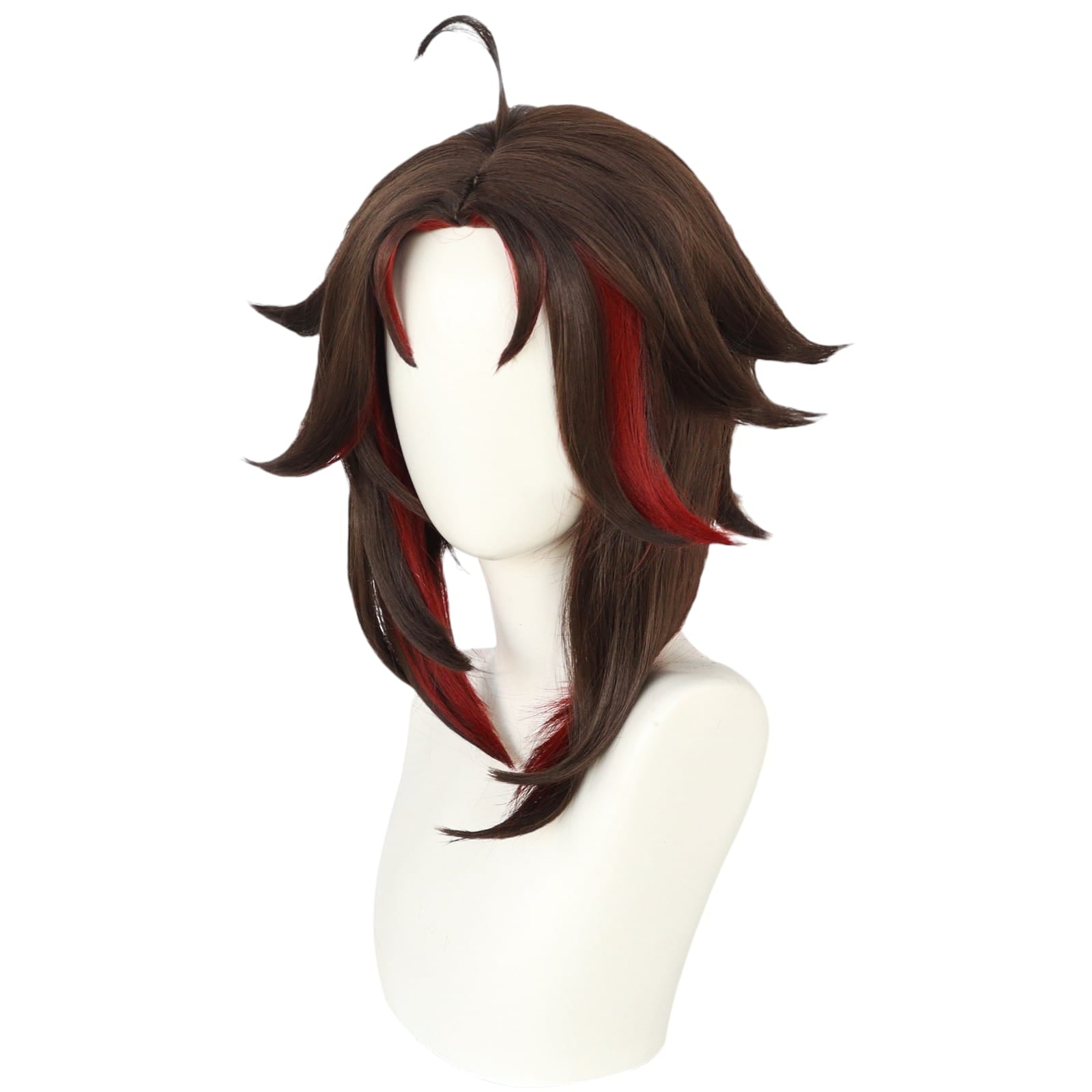 White Smoke Xiao (Red/Demon Ver.) Cosplay Wig - Genshin Impact (Fan Art Color) (FEVERCOS)