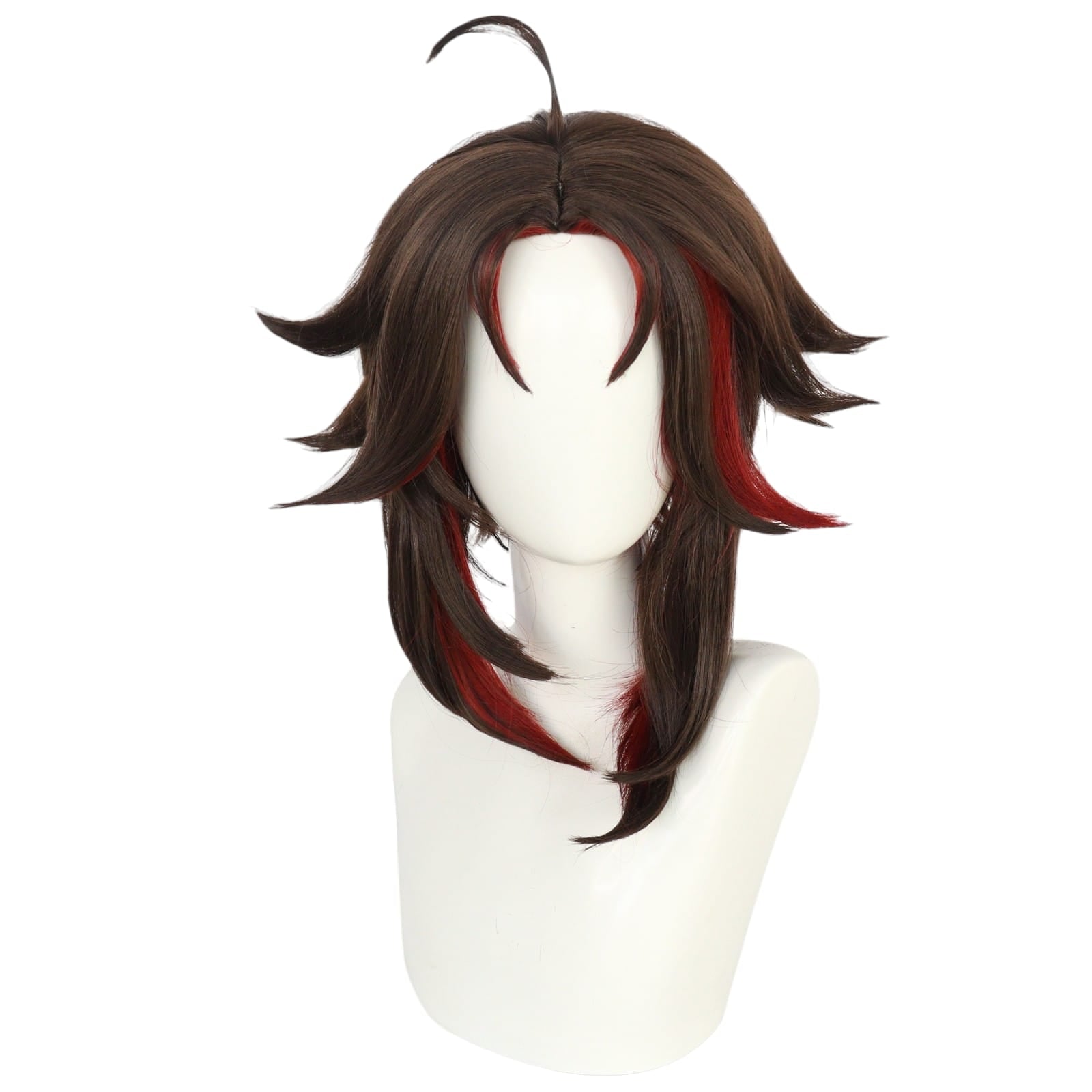White Smoke Xiao (Red/Demon Ver.) Cosplay Wig - Genshin Impact (Fan Art Color) (FEVERCOS)