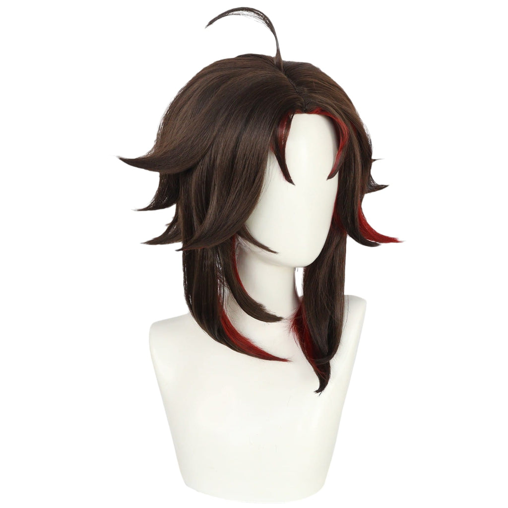 White Smoke Xiao (Red/Demon Ver.) Cosplay Wig - Genshin Impact (Fan Art Color) (FEVERCOS)