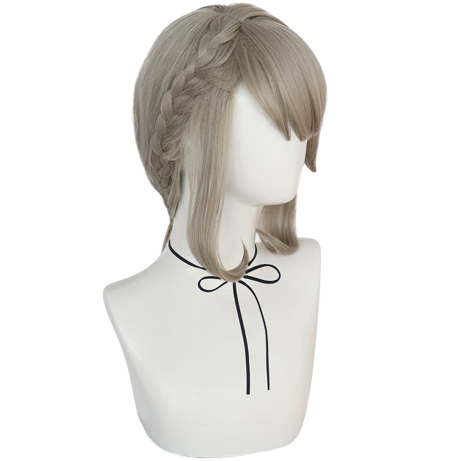 White Smoke Lynette Cosplay Wig - Genshin Impact (Ash Grey/Highlight) (FEVERCOS)