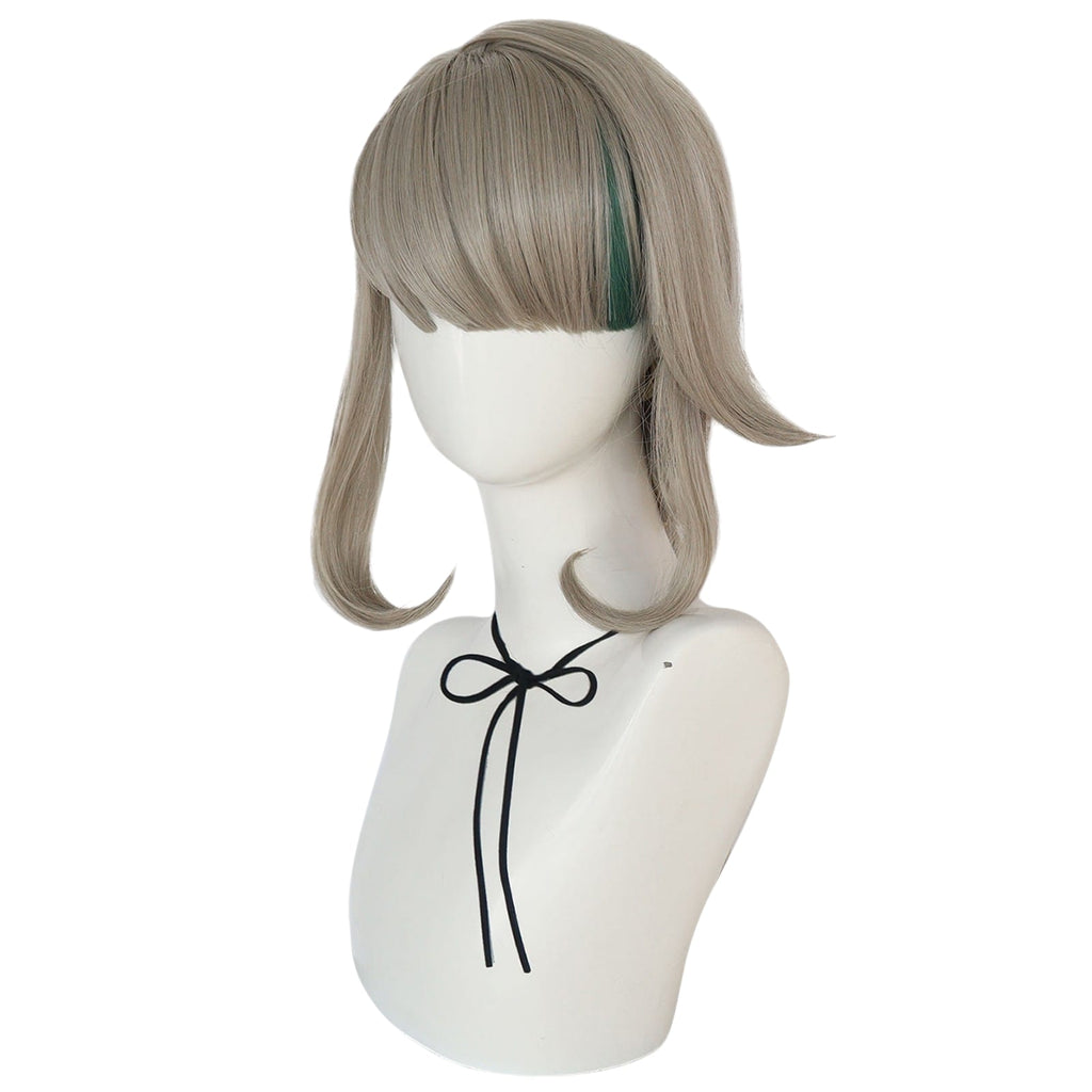 White Smoke Lynette Cosplay Wig - Genshin Impact (Ash Grey/Highlight) (FEVERCOS)