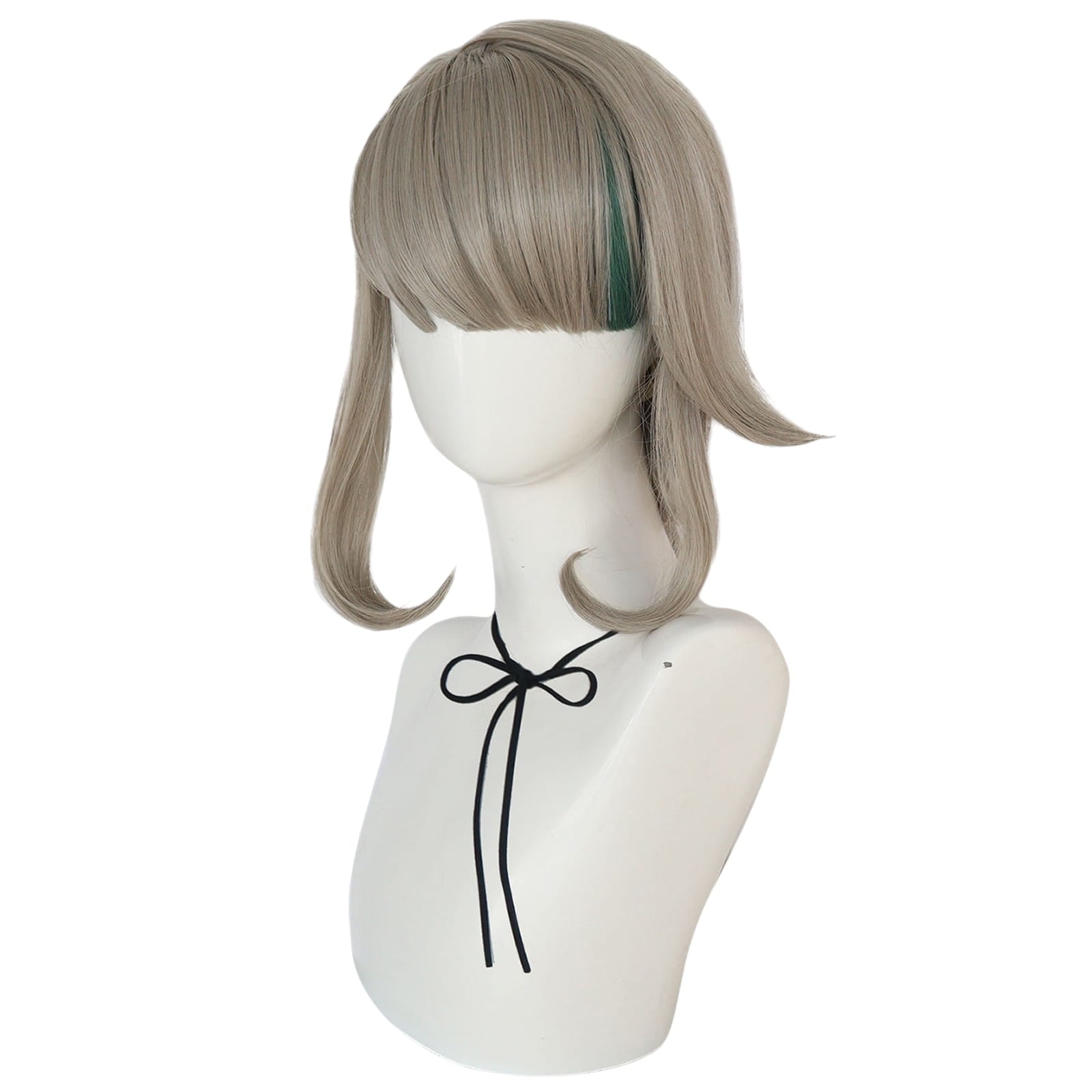 White Smoke Lynette Cosplay Wig - Genshin Impact (Ash Grey/Highlight) (FEVERCOS)