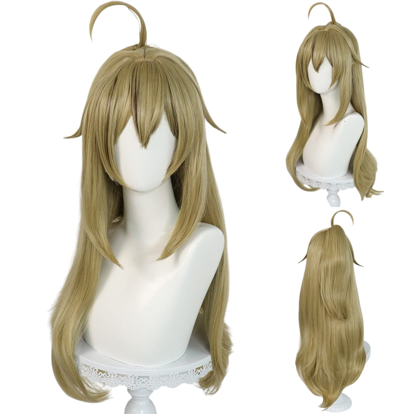 White Smoke Kirara Cosplay Wig - Genshin Impact (Blonde Twin Tails) (FEVERCOS)