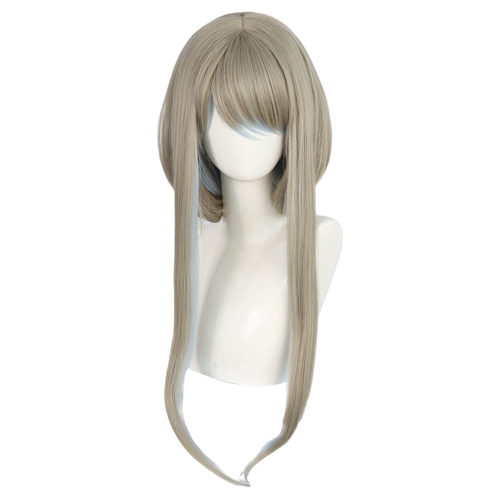 White Smoke Guizhong (God of Dust) Cosplay Wig - Genshin Impact (Ash Grey Wavy) (FEVERCOS)