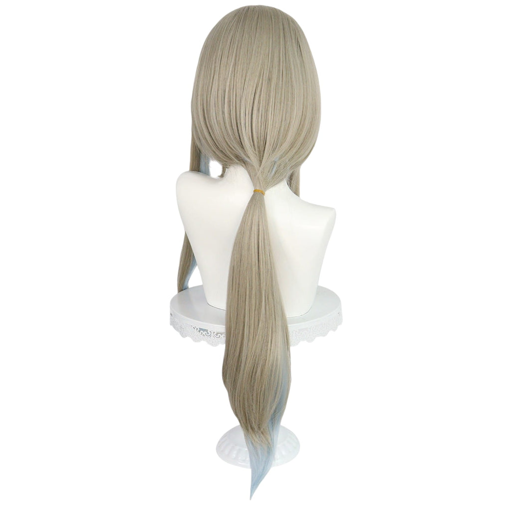 White Smoke Guizhong (God of Dust) Cosplay Wig - Genshin Impact (Ash Grey Wavy) (FEVERCOS)