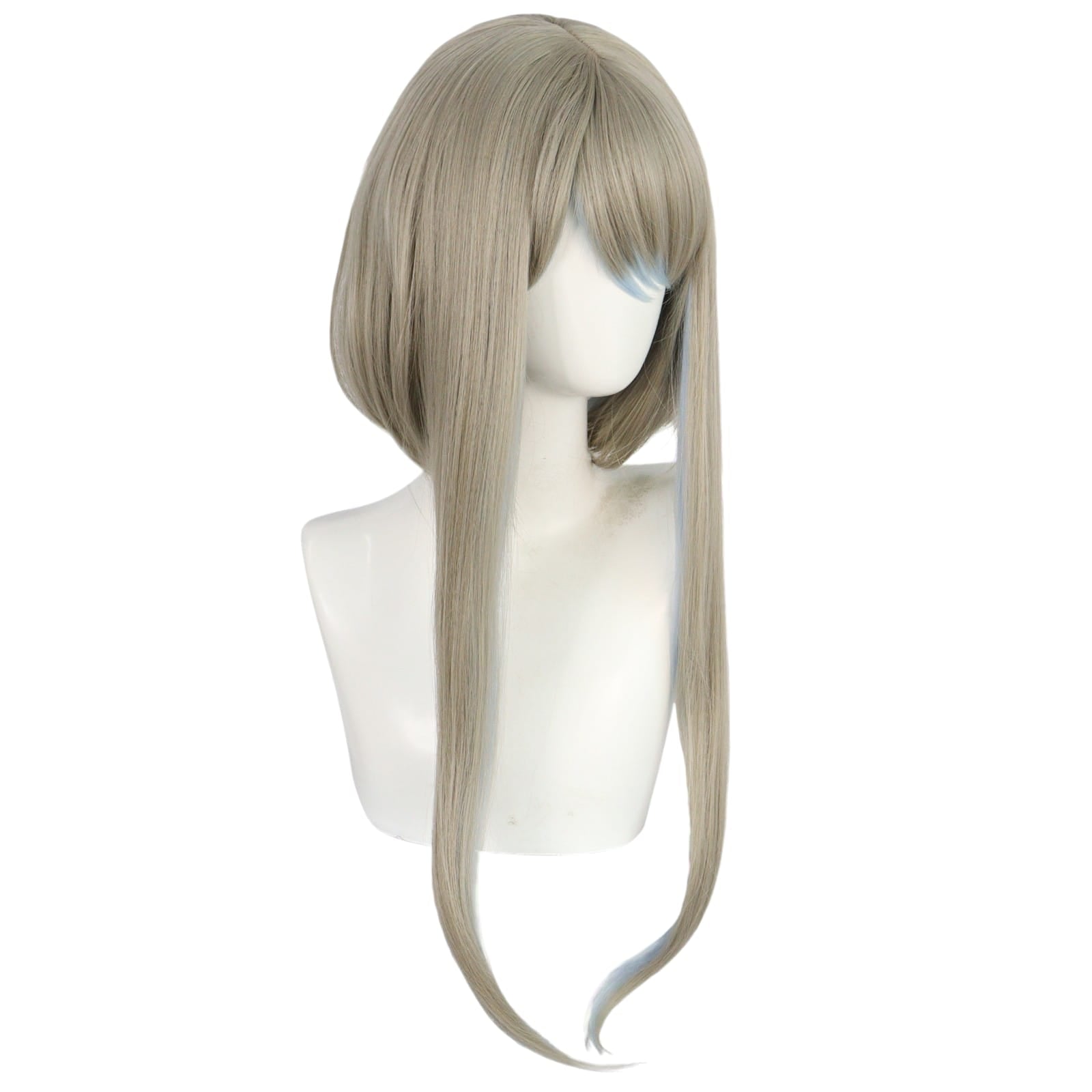 White Smoke Guizhong (God of Dust) Cosplay Wig - Genshin Impact (Ash Grey Wavy) (FEVERCOS)