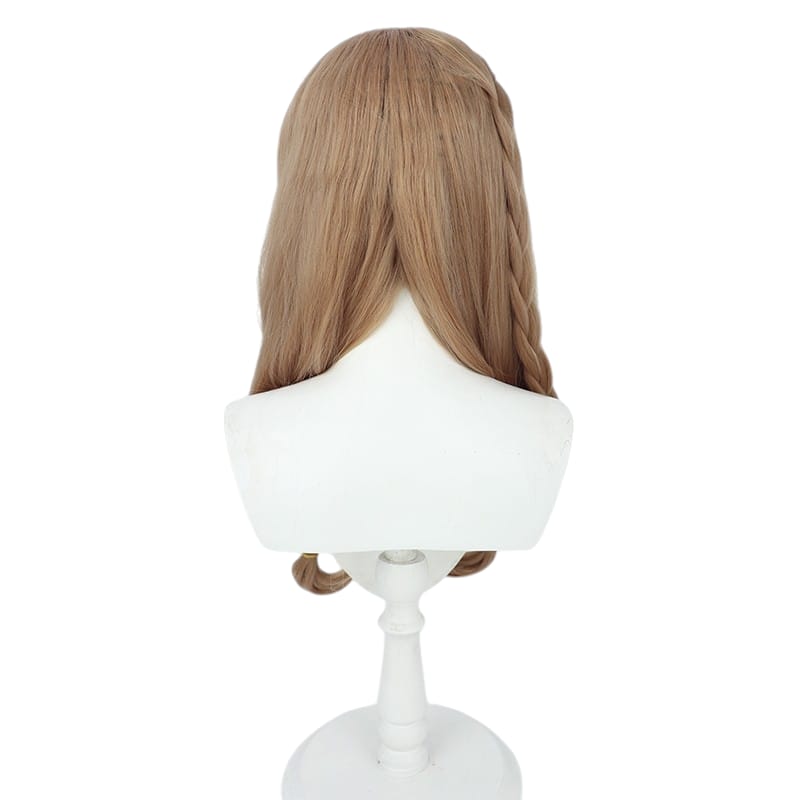 White Smoke Lisa "A Sobriquet Under Shade" Cosplay Wig - Genshin Impact (Brown Braids) (FEVERCOS)
