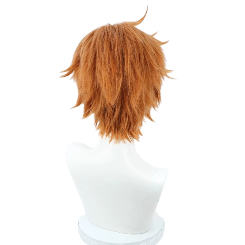 White Smoke Tartaglia (Childe) Cosplay Wig - Genshin Impact (Orange Fluffy) (FEVERCOS)