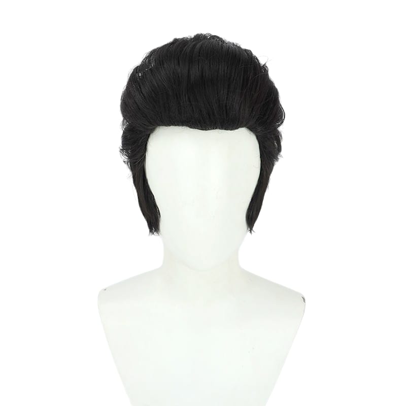 White Smoke Liben Cosplay Wig - Genshin Impact (Black Pompadour) (FEVERCOS)