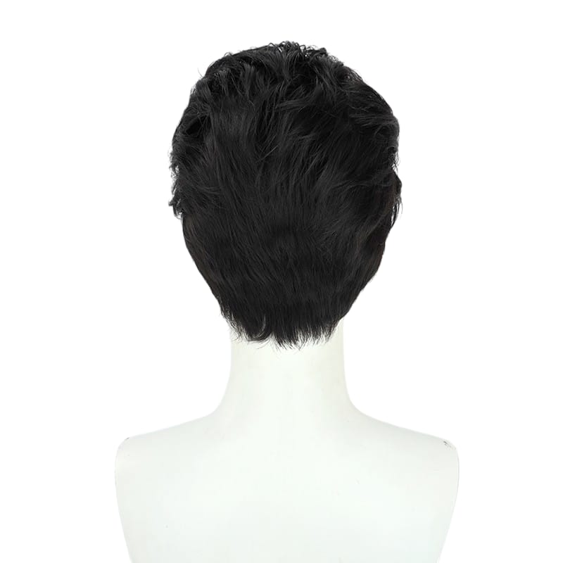 White Smoke Liben Cosplay Wig - Genshin Impact (Black Pompadour) (FEVERCOS)
