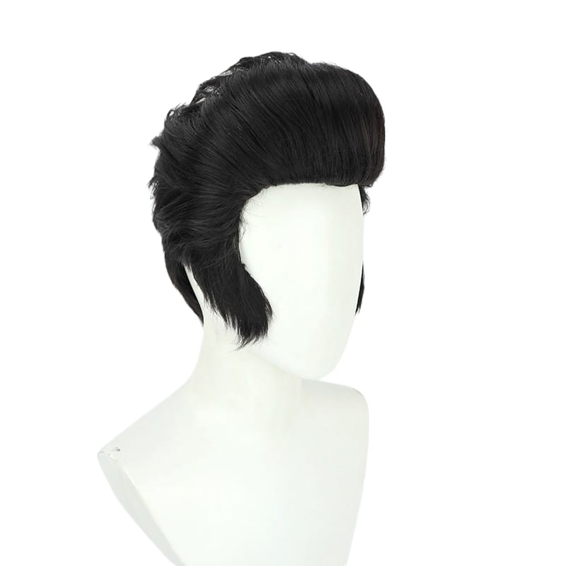 White Smoke Liben Cosplay Wig - Genshin Impact (Black Pompadour) (FEVERCOS)