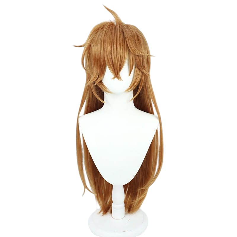 White Smoke Tartaglia (Lady Childe/Genderbend) Cosplay Wig - Genshin Impact (Long Orange) (FEVERCOS)