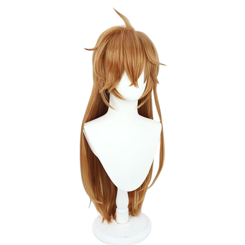 White Smoke Tartaglia (Lady Childe/Genderbend) Cosplay Wig - Genshin Impact (Long Orange) (FEVERCOS)