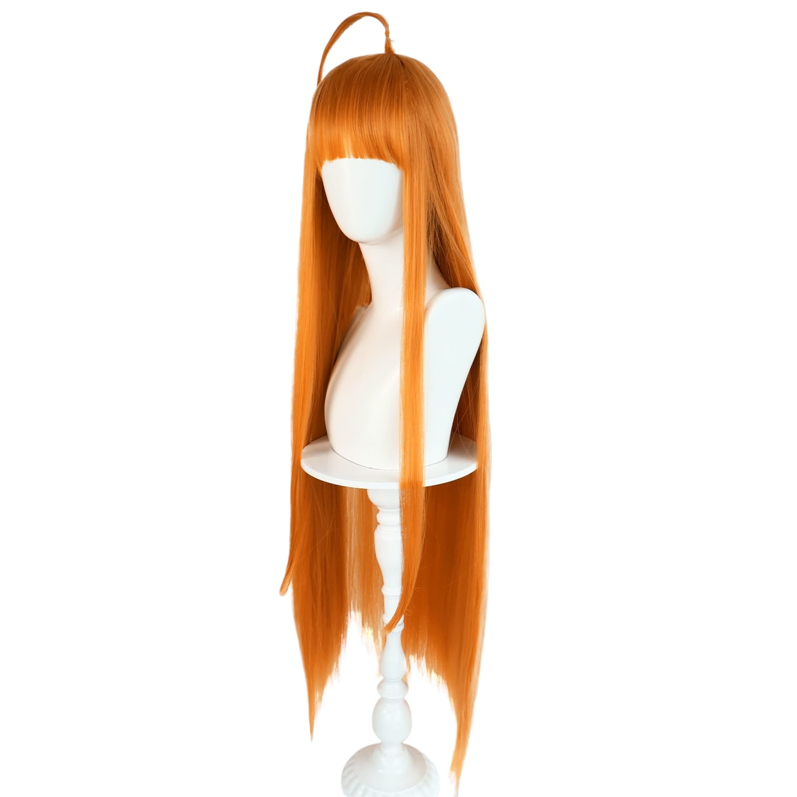 White Smoke Futaba Sakura (Oracle) Cosplay Wig - Persona 5 (Orange Long) (FEVERCOS)