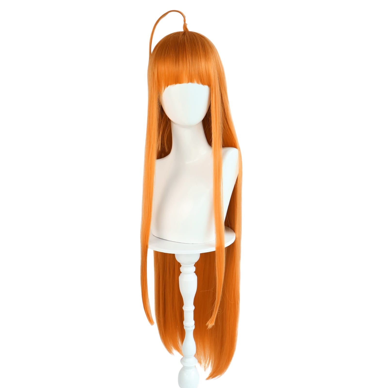 White Smoke Futaba Sakura (Oracle) Cosplay Wig - Persona 5 (Orange Long) (FEVERCOS)
