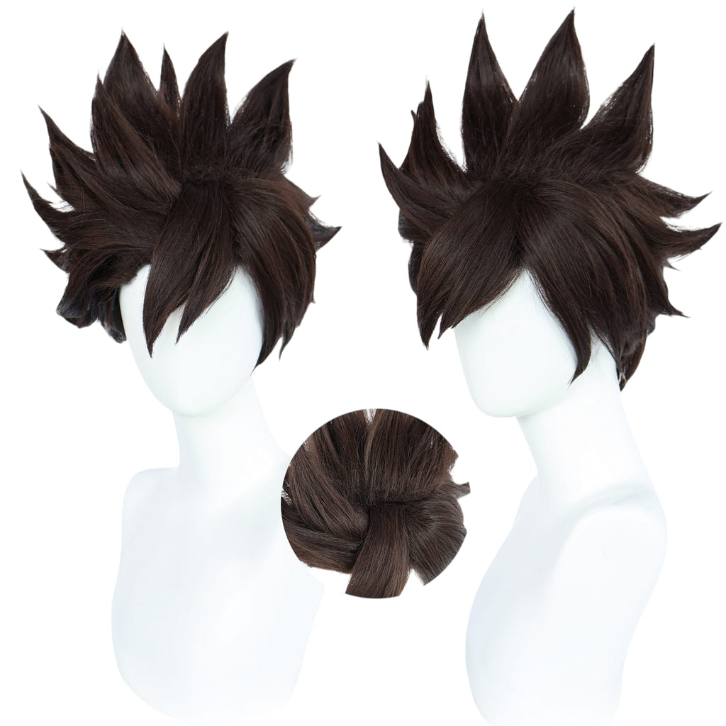 White Smoke Adam Cosplay Wig - Hazbin Hotel (Ash Brown Short) (FEVERCOS)