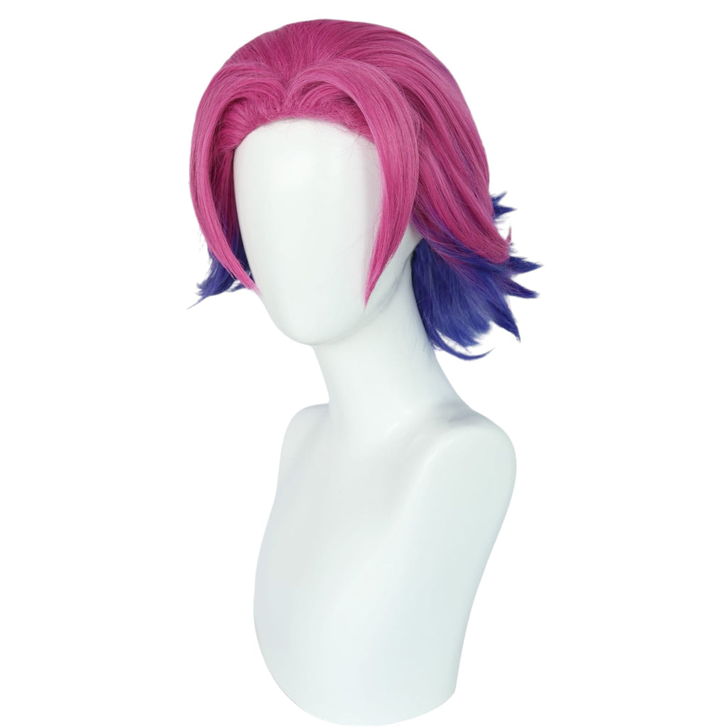 White Smoke Kayn (Heartsteel) Cosplay Wig - League of Legends (Split Green/Purple) (FEVERCOS) LOL
