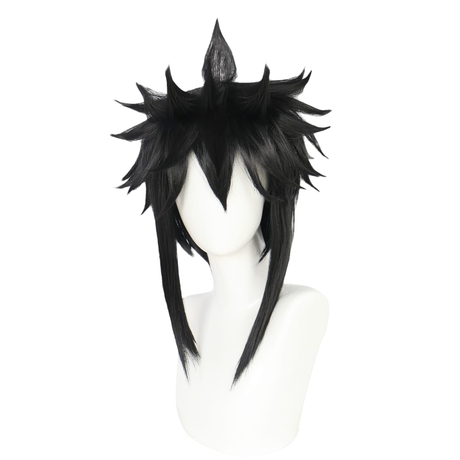 White Smoke Menma Namikaze (Black Minato) Cosplay Wig - Naruto Road to Ninja (Black Spiky) (FEVERCOS)