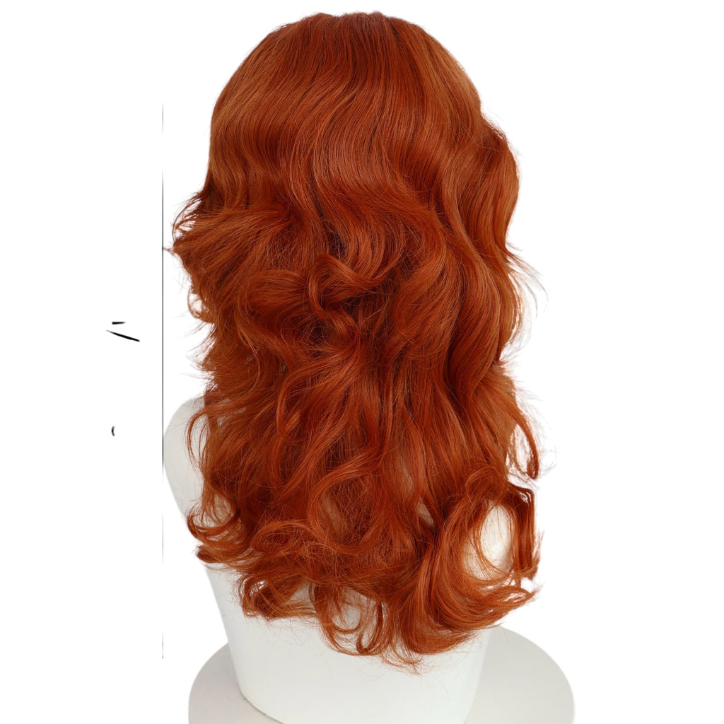 White Smoke Zarina (The Pirate Fairy) Cosplay Wig - Disney Fairies (Auburn Wavy) (FEVERCOS)