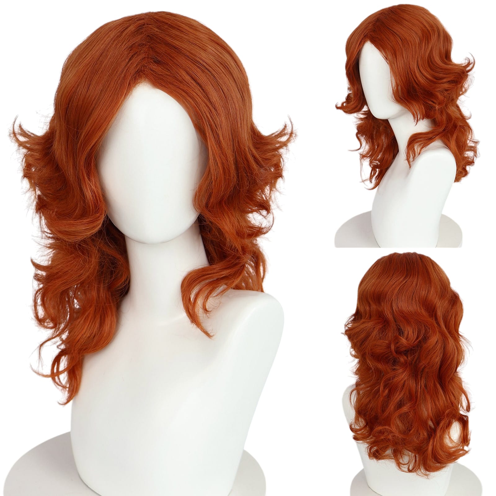 White Smoke Zarina (The Pirate Fairy) Cosplay Wig - Disney Fairies (Auburn Wavy) (FEVERCOS)