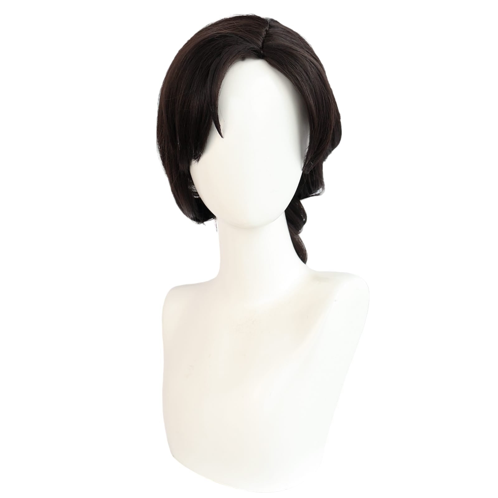 White Smoke Lara Croft / Matari / Canaan Cosplay Wig - Naraka & Tomb Raider (Black Braid) (FEVERCOS)