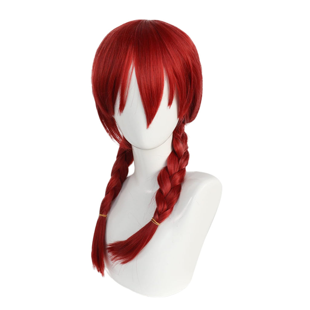 White Smoke Miu Amano Cosplay Wig - Blend S (Red/Pink Twin Tails) (FEVERCOS)