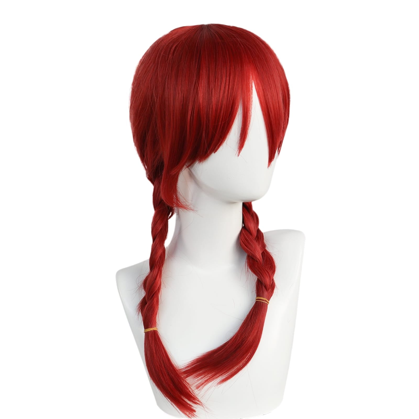 White Smoke Miu Amano Cosplay Wig - Blend S (Red/Pink Twin Tails) (FEVERCOS)