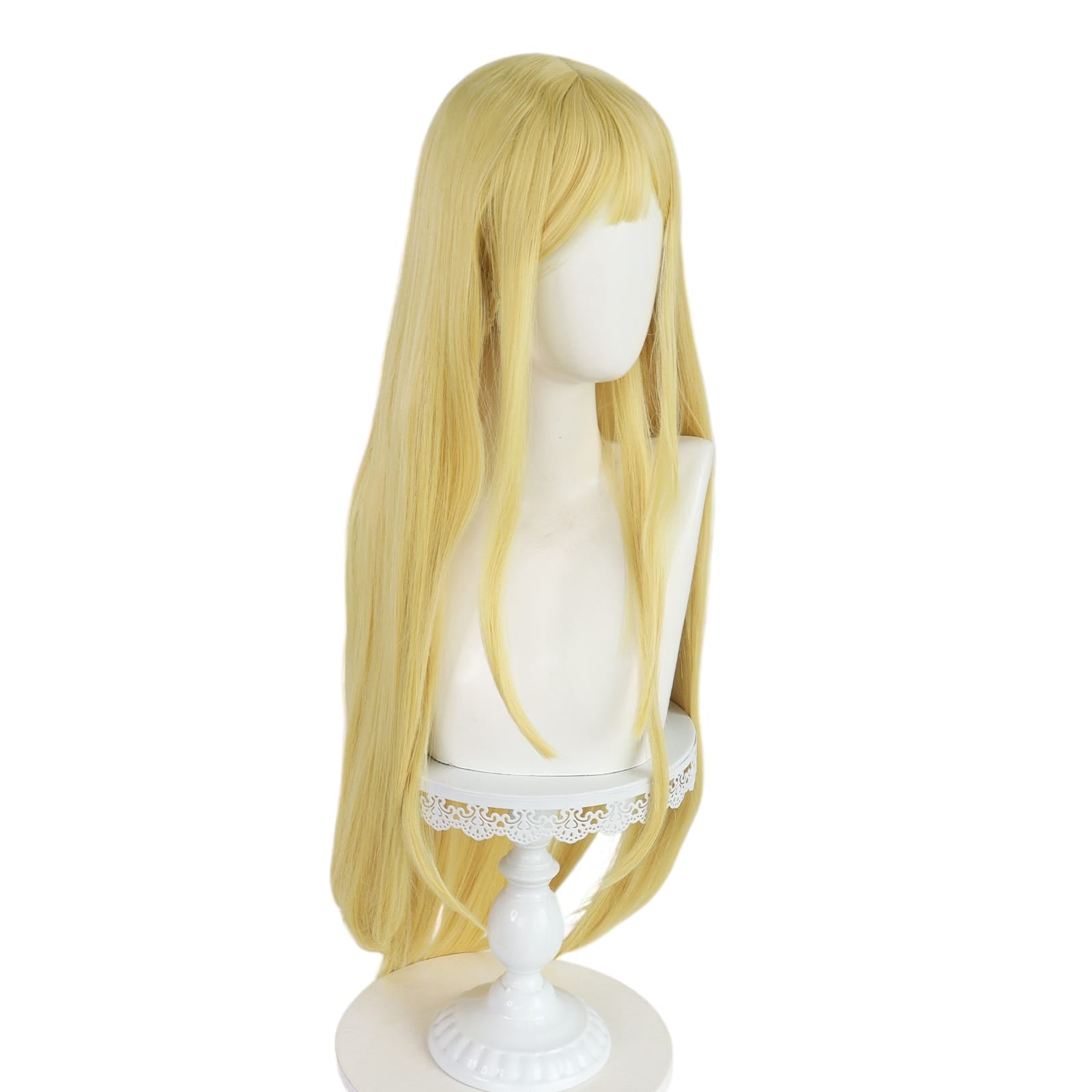 White Smoke Ushio Kofune Cosplay Wig - Summer Time Rendering (Blonde Long) (FEVERCOS)