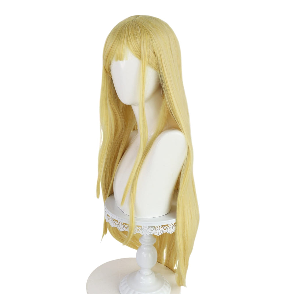 White Smoke Ushio Kofune Cosplay Wig - Summer Time Rendering (Blonde Long) (FEVERCOS)
