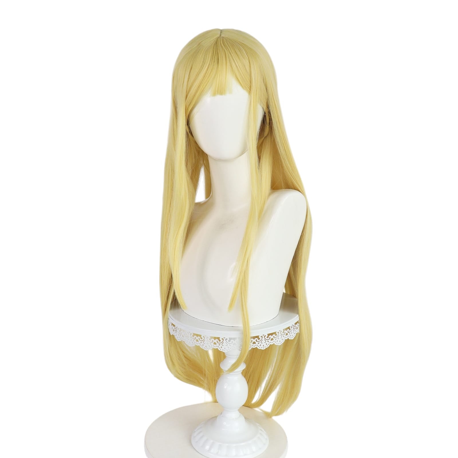 White Smoke Ushio Kofune Cosplay Wig - Summer Time Rendering (Blonde Long) (FEVERCOS)